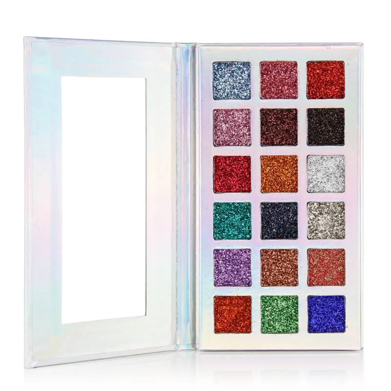 
2019 hot sale colorful Eyeshadow Glitter Sequins private label glitter eyeshadow palette loose eyeshadow shimmer makeup 