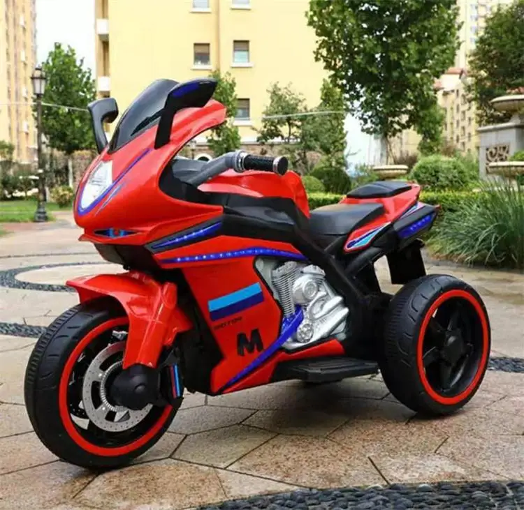 2020 funny design kids ride on toys colorful plastic 12V electric kids motorcycle