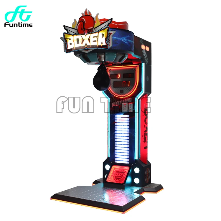 Coin operated arcade card payment punching bag kick matching vending training electronic boxing gaming machine price