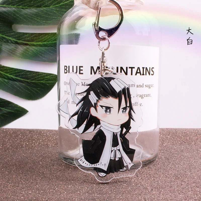 Custom Printed Pendant Hawaii Mini Acrylic Charms Bleach Sword Double Sided Acrylic Keychain For Anime Convention