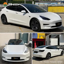 PET Matte Metallic Coastal Blue Car Wrap Film car wrapping film vinyl Stickers Glossy car wrap vinyl film