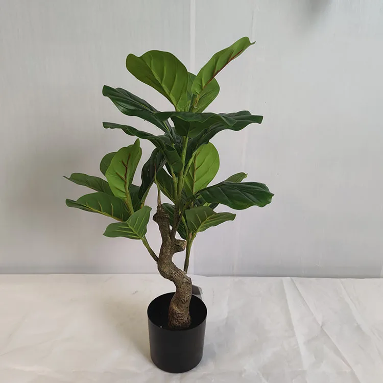 60cm Green Faux Artificial Banyan Tree Bonsai Plant Artificial Palm Tree For Outdoor Indoor Home Garden Landscaping Decoration