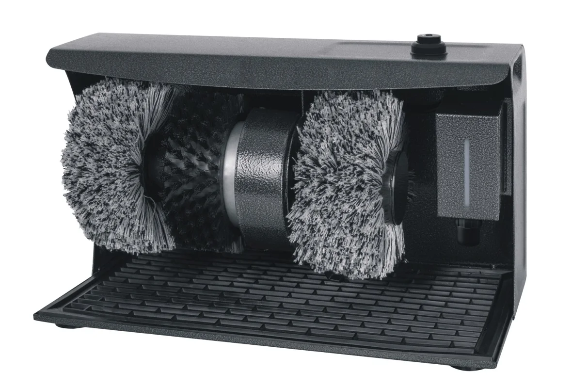 Newest Electric Shoe Polishing Equipment Commercial Shoe Cleaning Machine Semi-automatic Shoe Polisher