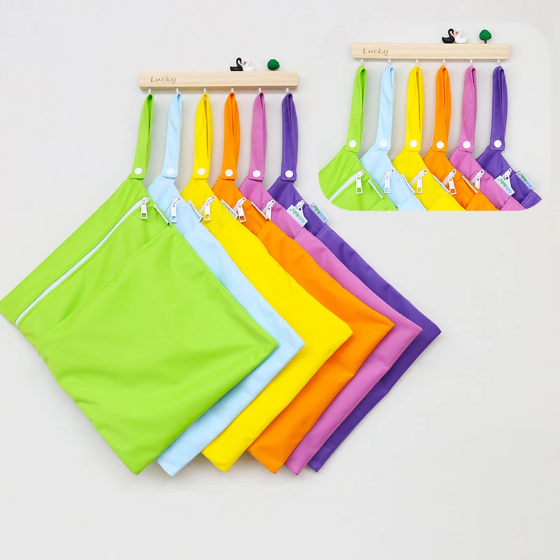 Недорогая Экологически чистая сумка Ananbaby RTS с одним карманом, сумка из однотонной полиэфирной ткани, водонепроницаемая сумка для детских подгузников