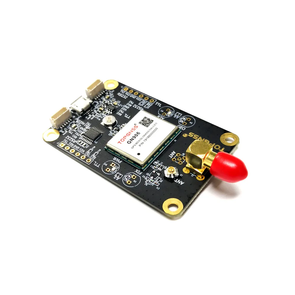 High-precision centimeter dual-frequency ZED-F9P RTK GNSS GPS module EVB withT0P906 helical antenna  AN306