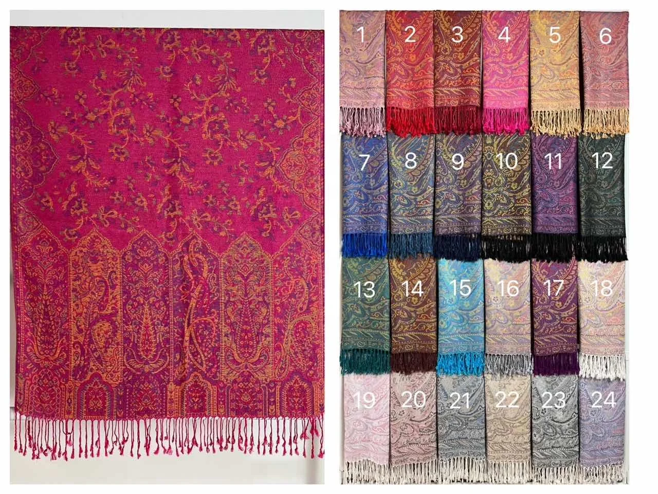 Женский жаккардовый шарф с узором