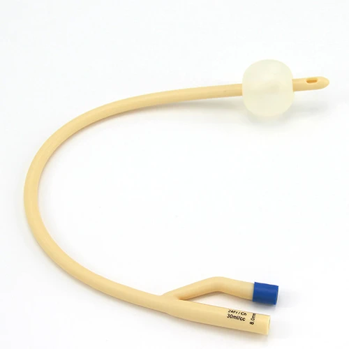 3-way Latex Foley Catheter plastic valve