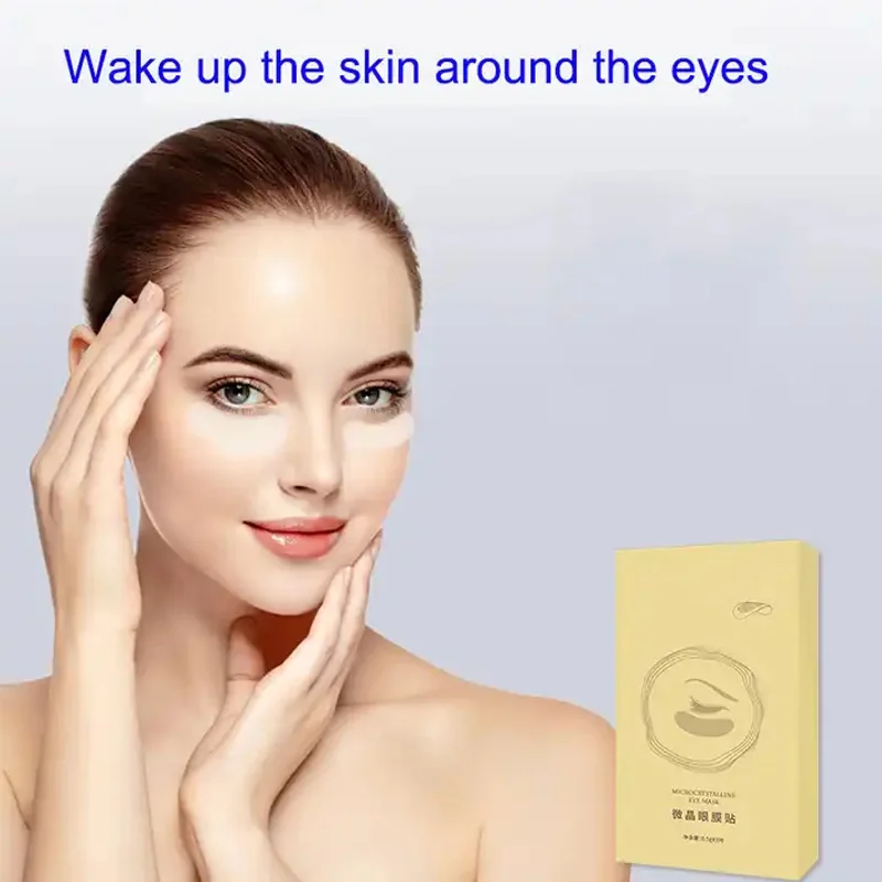 Private Label Micro-needle Eye Patch for Wrinkles Lines Removal Hyaluronic Acid Eye Mask Dark Circle Puffiness Custom Eye Pads