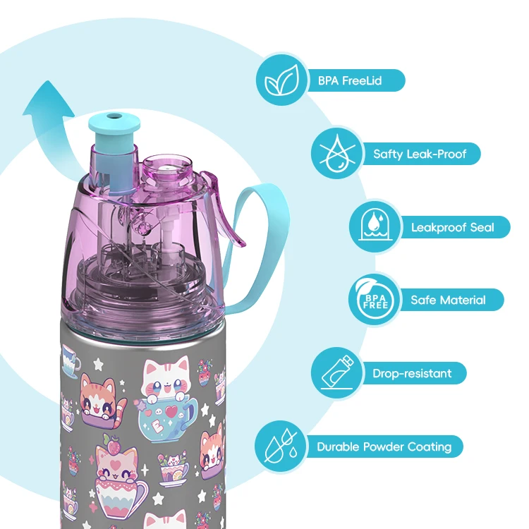 Hot Sale Good Price Bpa Free Stainless Steel Kids Water Bottle Straw Drinking For School