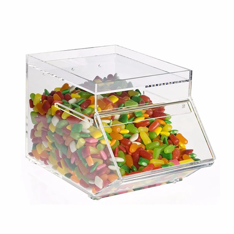 MYDARB custom  Acrylic Pick and Mix Candy Dispenser Lucite Sweet Container storage Box
