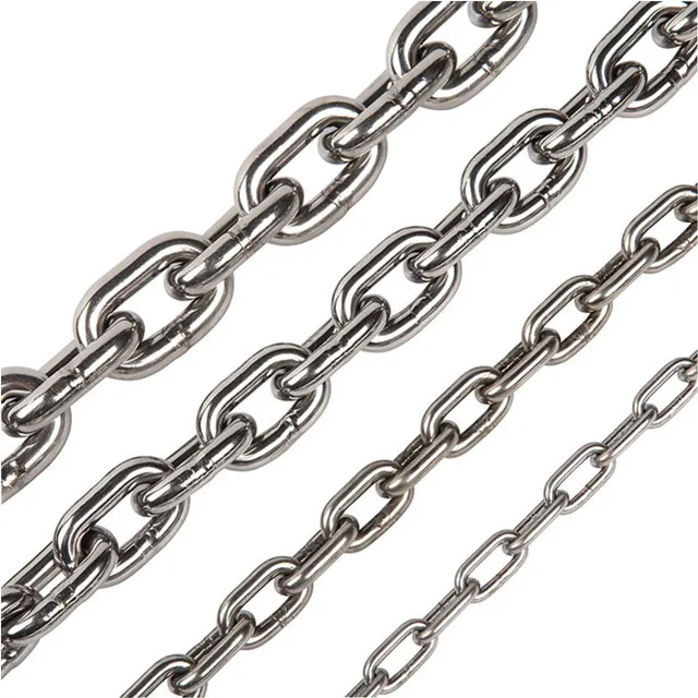 Straight Welded DIN 763 5685C Steel Link Chain EU Standard Chain for Architectural Marine Offshore Industrial