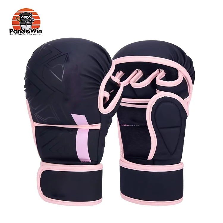 Low MOQ highest quality customized boxing fighting MMA Gloves cage ring mma gloves cowhide leather custom logo mma gloves