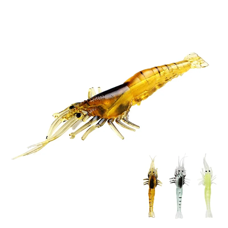 
Factory price high quality black minnow soft lure matrix for silicone baits 3.5g 10cm shrimp lure 