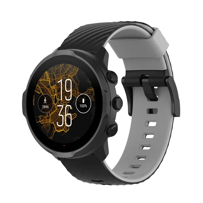 Высококачественный дышащий силиконовый ремешок для часов Suunto Watch 7
