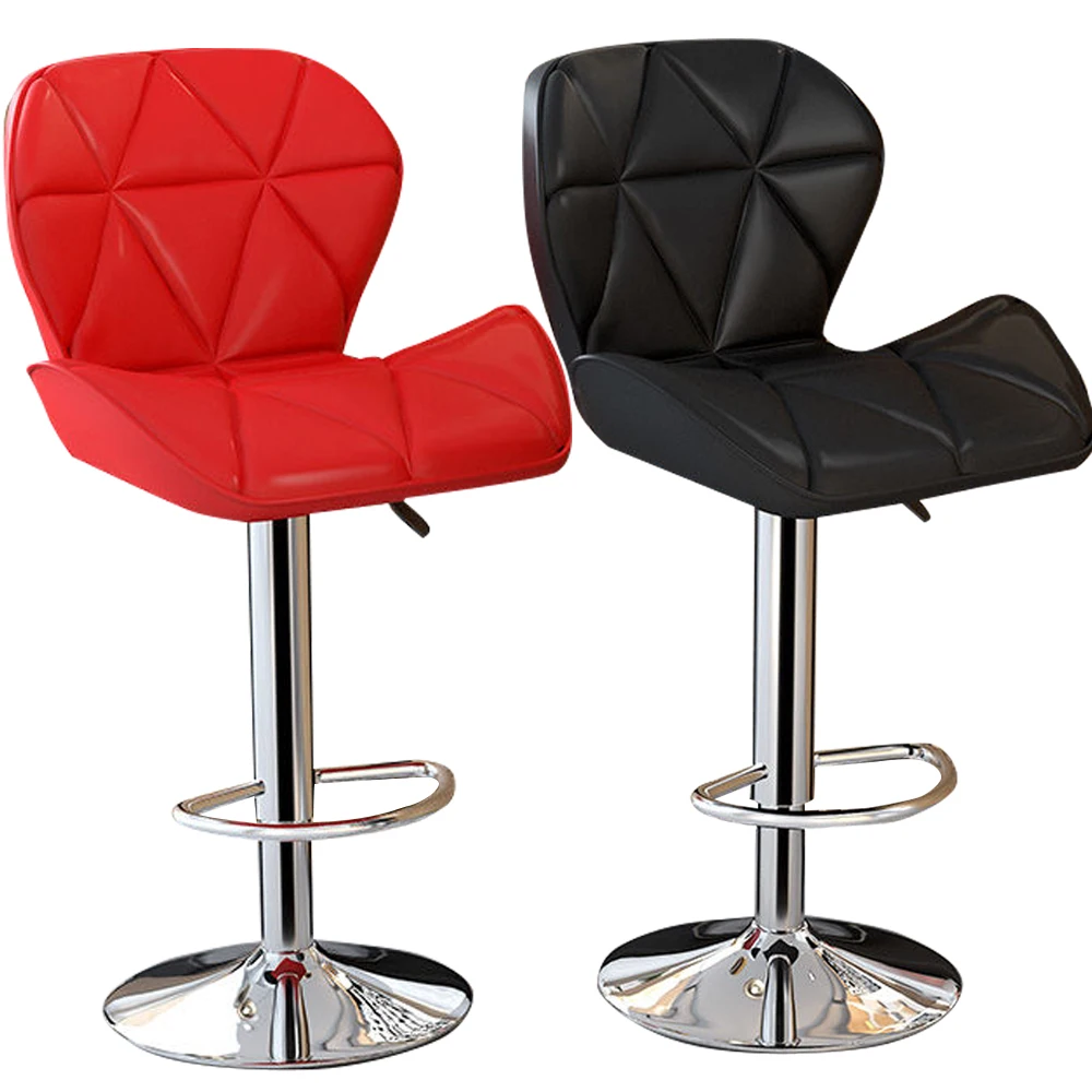 Modern Bar Furniture Pink Leather Swivel Bar Stool Tops Modern Bar Stool for Kitchen