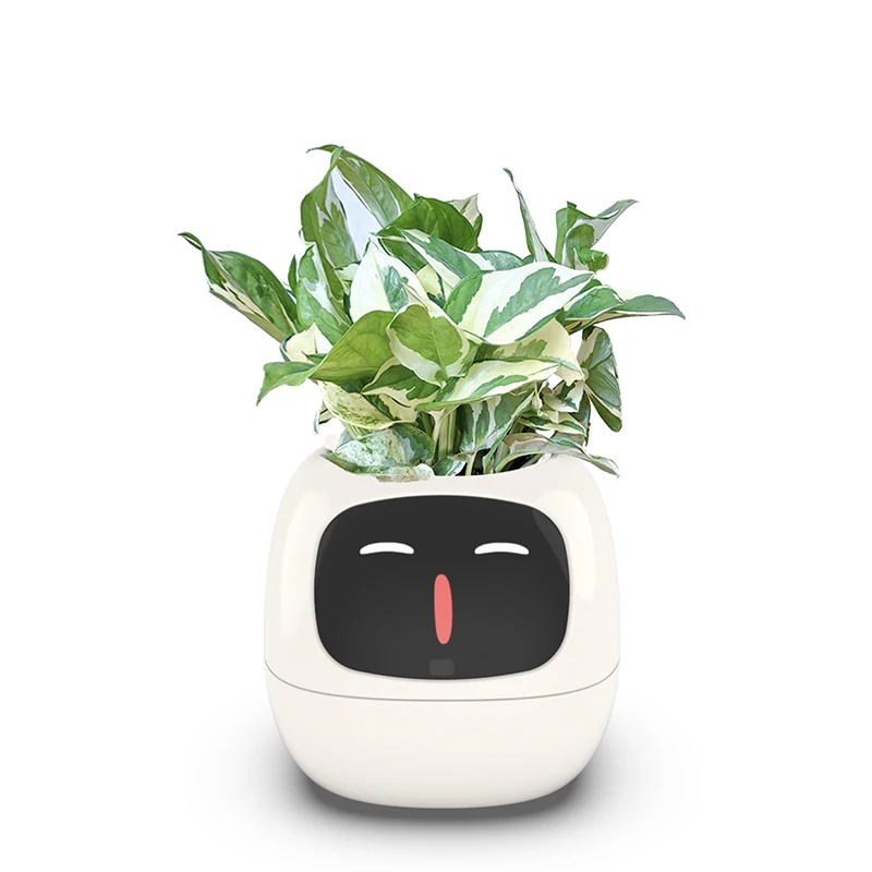 Mini Plantpot With Cute Desktop Pet Looklike APP Control Flower pot Animeted Tamagochi Creative Interaction Minismart Planter