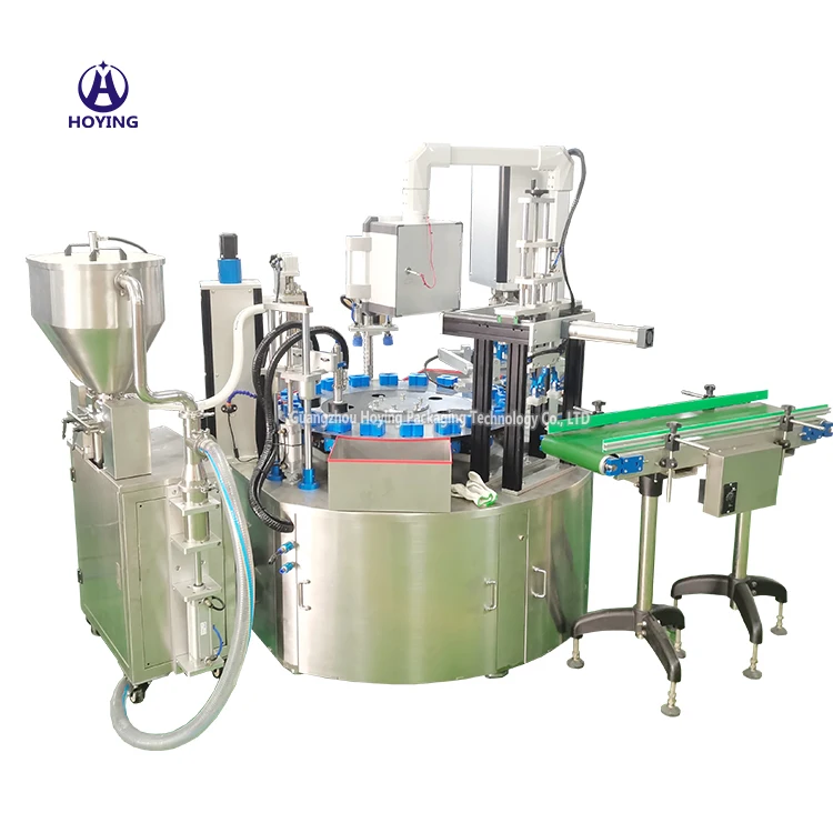 Auto 2 nozzle medical spray bottle chemical liquid filling capping labeling machine production line
