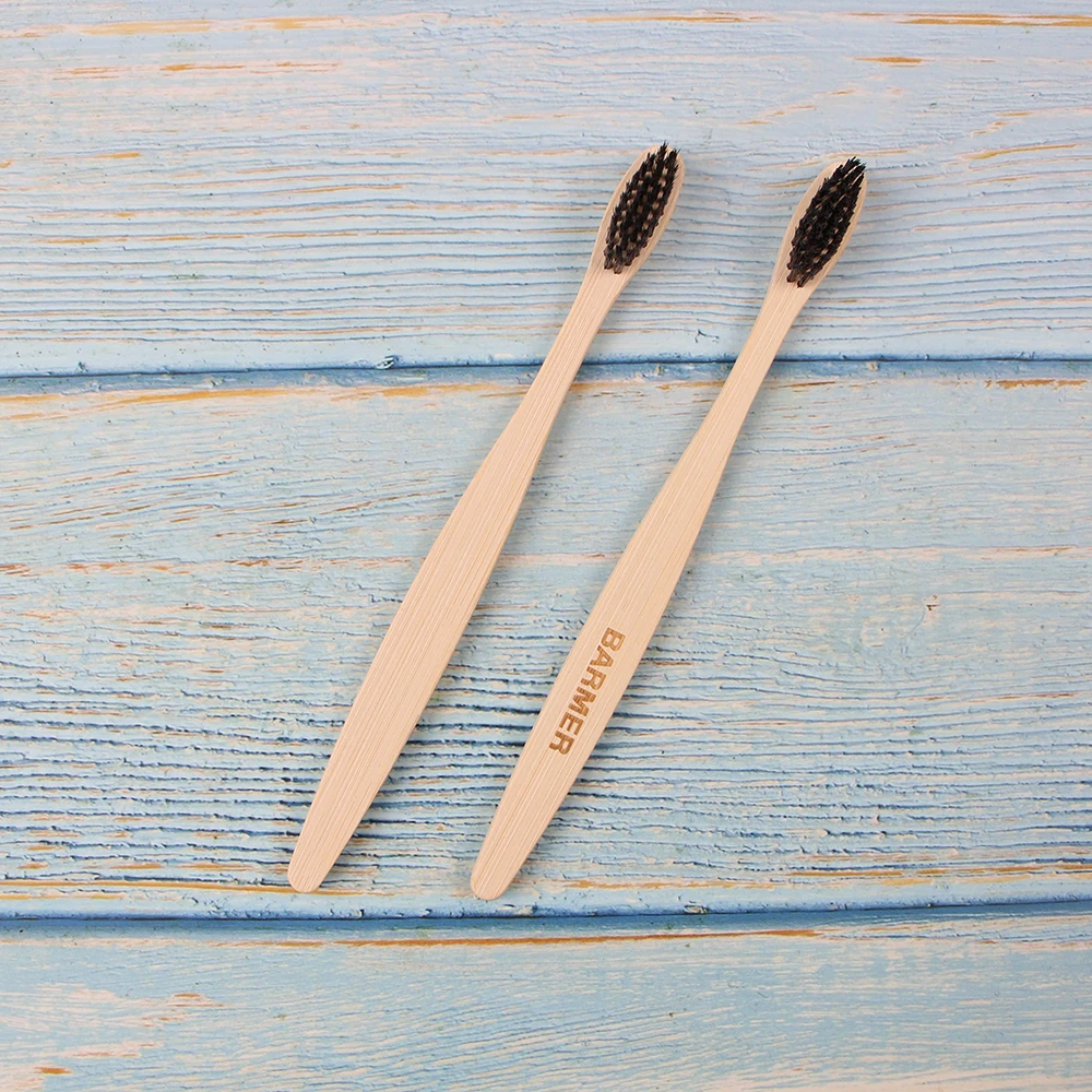 Eco Friendly Adult Children Bamboo Tooth Brush Production Line Cheap Teeth Whitening Toothbrush With Charcoal Bristle