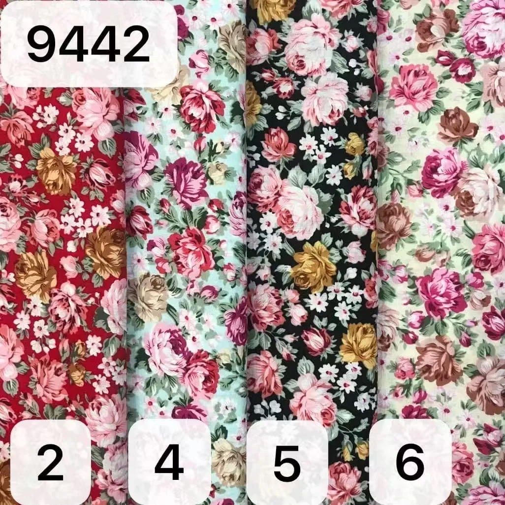 Hot sale custom spring and summer shirt dress clothing fabric cotton silky feel high-density poplin printed fabric printing