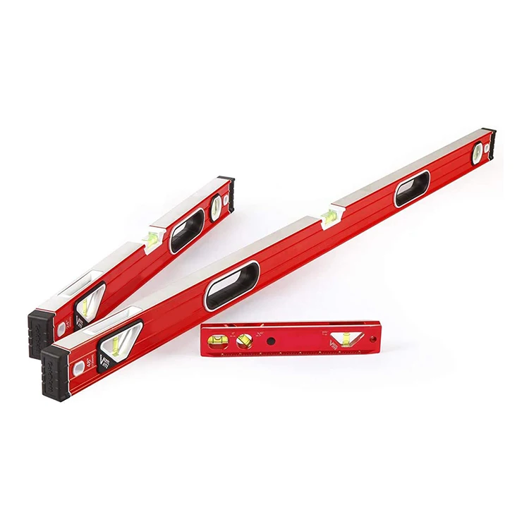 cheap mini flexible aluminum measurement ruler Spirit Level High precision 200 250 300 mm Master Instrument Measurement