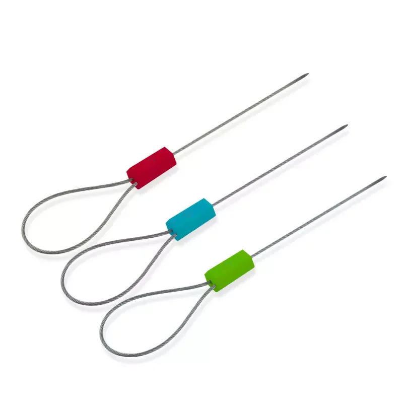 1.8 mm Cable diameter adjustable metal cable seal with number and logo