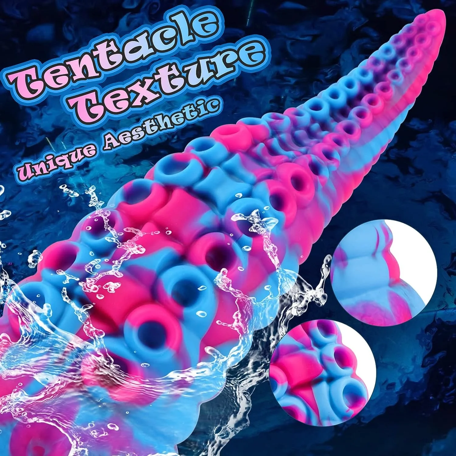 Monster Dildo Tentacle Adult Toy Big Thick Dildos Wholesale Fantasy Colorful 8 Inch Monster Dildo with Octopus-Shape