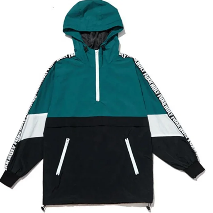 
100% Polyester Windbreaker Street Jackets Wholesale Casual Loose Fit Outdoor Jacket 