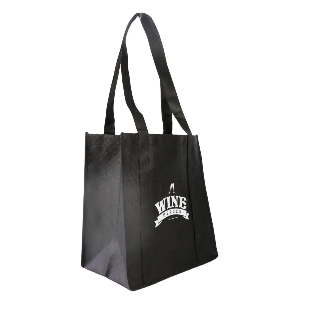Low MOQ  Reusable Eco Non-woven Recycled Grocery Promotional PP Non Woven Tote Shopping Cloth Bag With Custom Logo Print