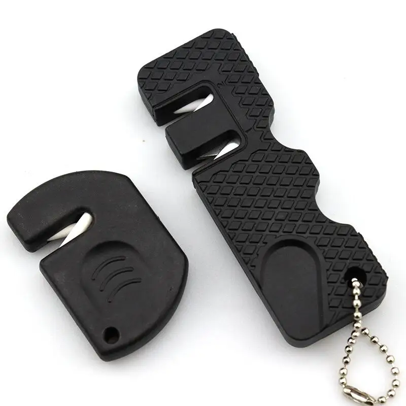 Kitchen Knife Sharpener 2-Stage Mini Pocket Knife Sharpening Tool for Go out Outdoor camping or other outdoor activities