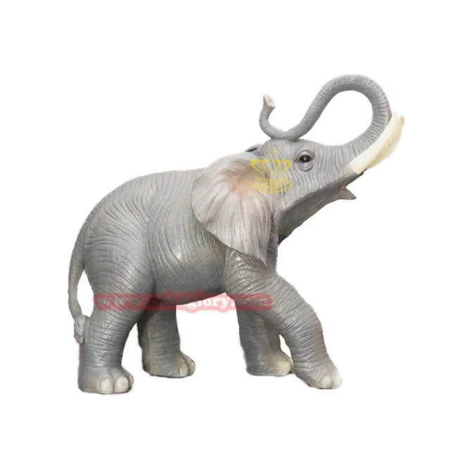 Outdoor Hotel garden Street night scene Landscape lighting decoration Design art Sculpture fiberglass Elephant statue