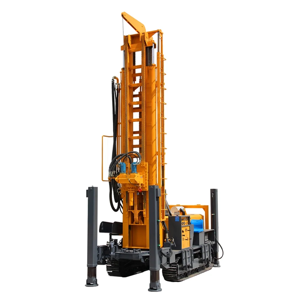 Manufacturer Customization Hydraulic 300m diesel Power Water Drilling Machine Drilling Rigs
