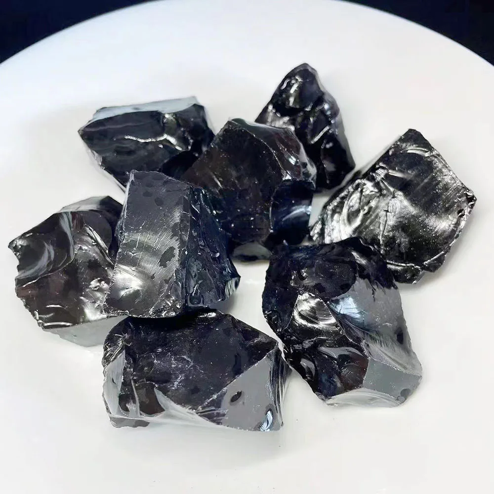 Wholesale Natural Rough Black Obsidian Crystal Raw Stone For Decoration
