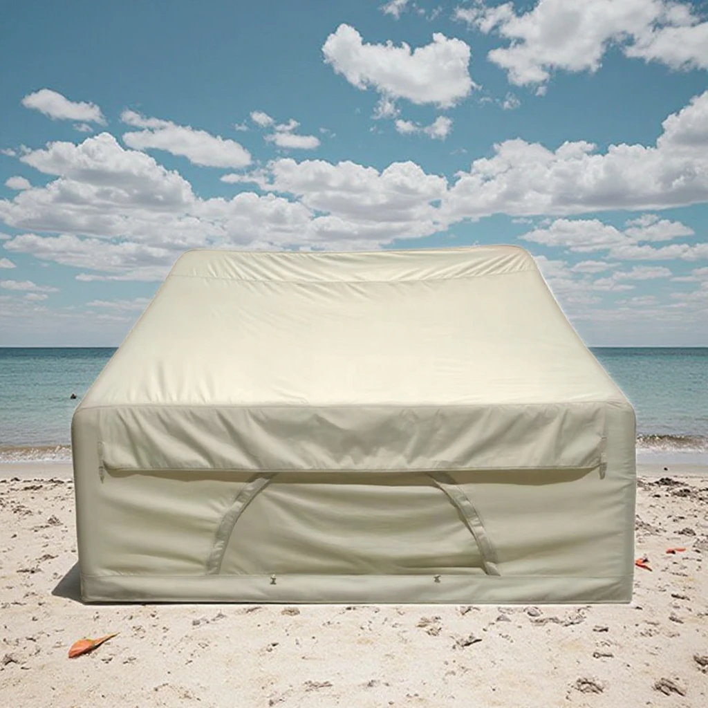 Best Price 4㎡ Waterproof PVC Air Pole Inflatable Tent Durable Oxford Fabric with Aluminum Pole Nylon Cotton Outdoor Camping