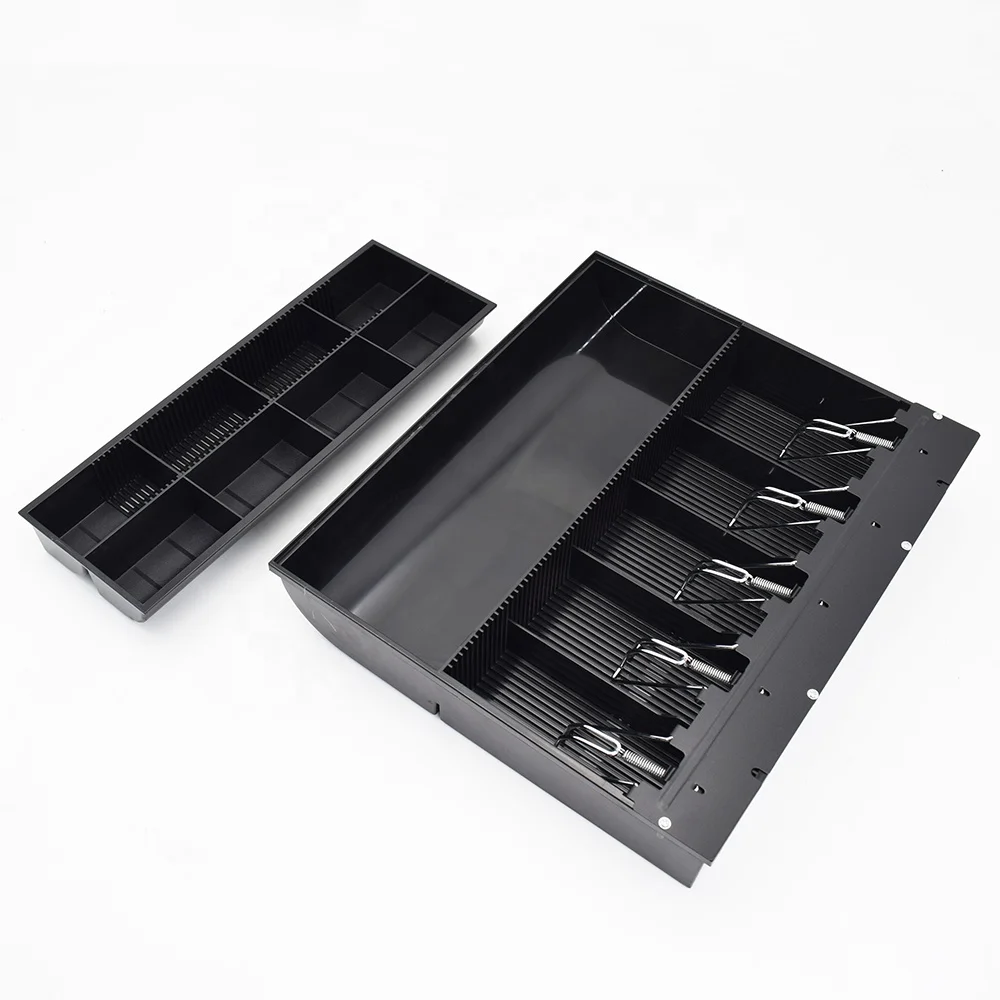 New High Quality Metal Money Cash Box 5 Bills 8 Coins Cash Darwer with Slot and Metal Tray