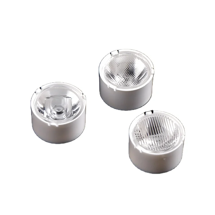 20mm Led Single Lens with White Holder 8 Degree Beaded Surface  for 3030 3535 Wall Washer