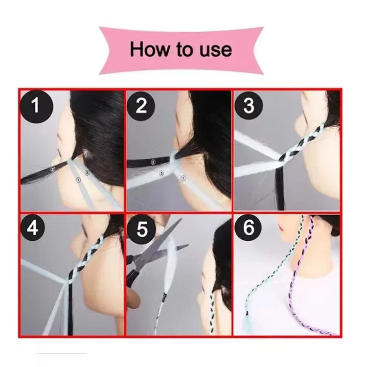 Synthetic Jumbo Braiding Hair Ombre Rainbow Hair Extensions Festival Jumbo Crochet Hair Weaving Box Braids Hairpieces