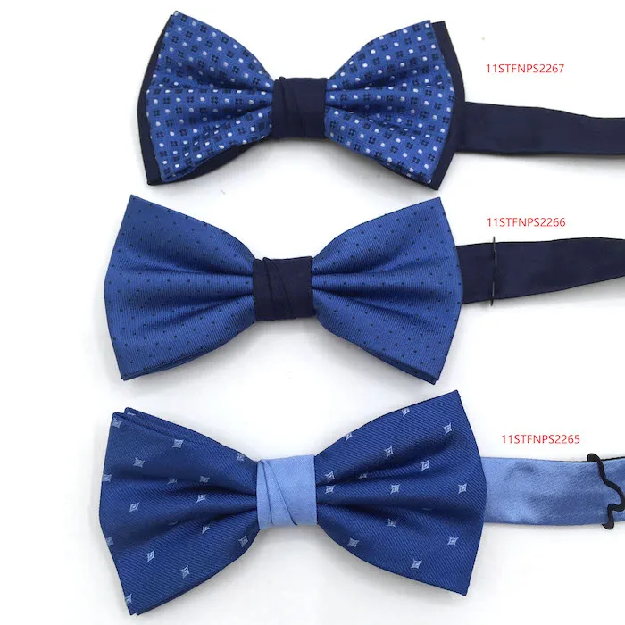 Wholesale Custom Your Logo Cheap Satin Tie Plain Necktie Polyester Wholesale Cheap Neckties Print bow tie