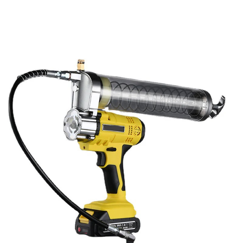 21V Electric grease pump Electric cordless grease gun with LED light High pressure excavator grease gun
