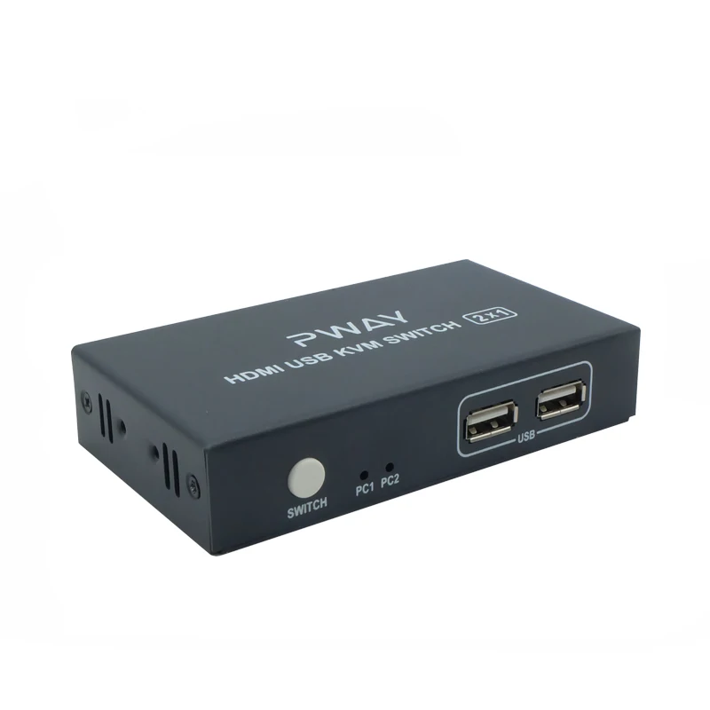 2 порта 4K KVM переключатель видео HDM1 переключатель копия EDID функция, клавиатура мышь и монитор USB1.1