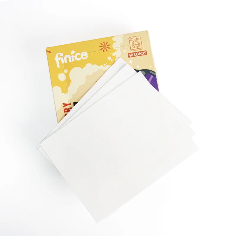 finice Super Concentrated rich formula super clean clothes Laundry Detergent Sheets