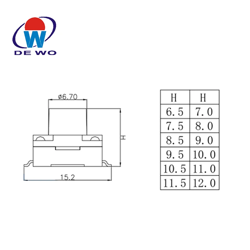 12*12*4MM Square 8ohm 0.5w 87db SMD Micro Dynamic Speaker for Electronic Instrument