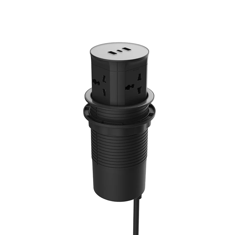 Настольная розетка многослойная с удлинителем британского стандарта usb умная Выдвижная электрическая выдвижная