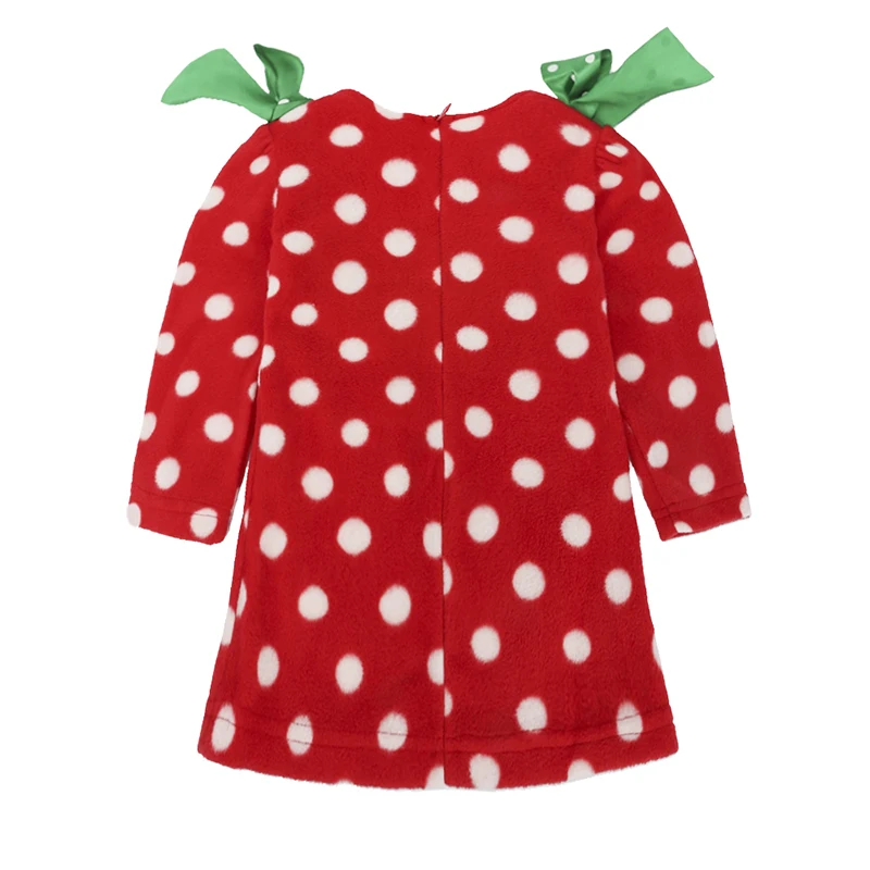 Christmas girl clothes boutique dot snowman velour winter frock dress for baby girls