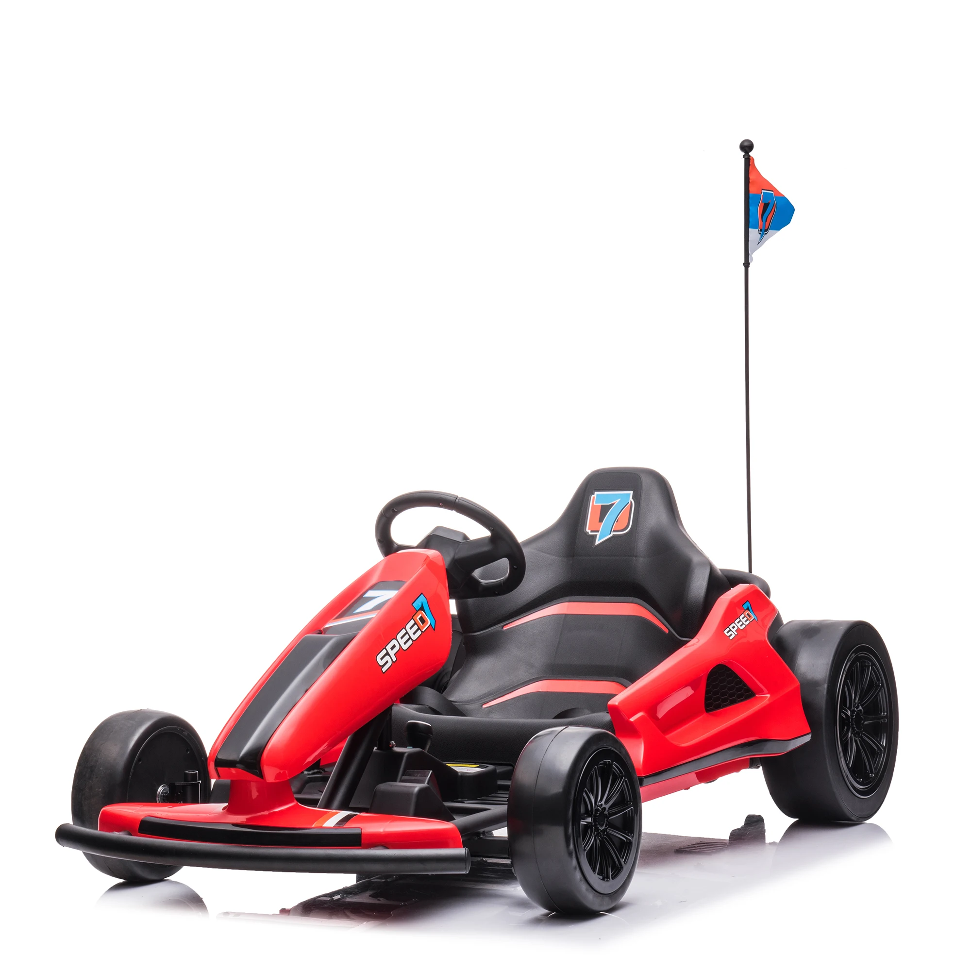 2021 Newest Child Drift Car Ride On Car Go Kart Sport Design For Kids Pedal brake PU Wheels 12V14Ah Battery