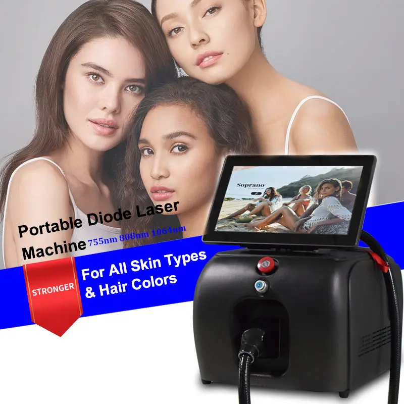 Smart Light Beauty Product Multifunctional 755+808+1064 3 Wavelength 808 Nm Diode Laser Hair Removal Machine