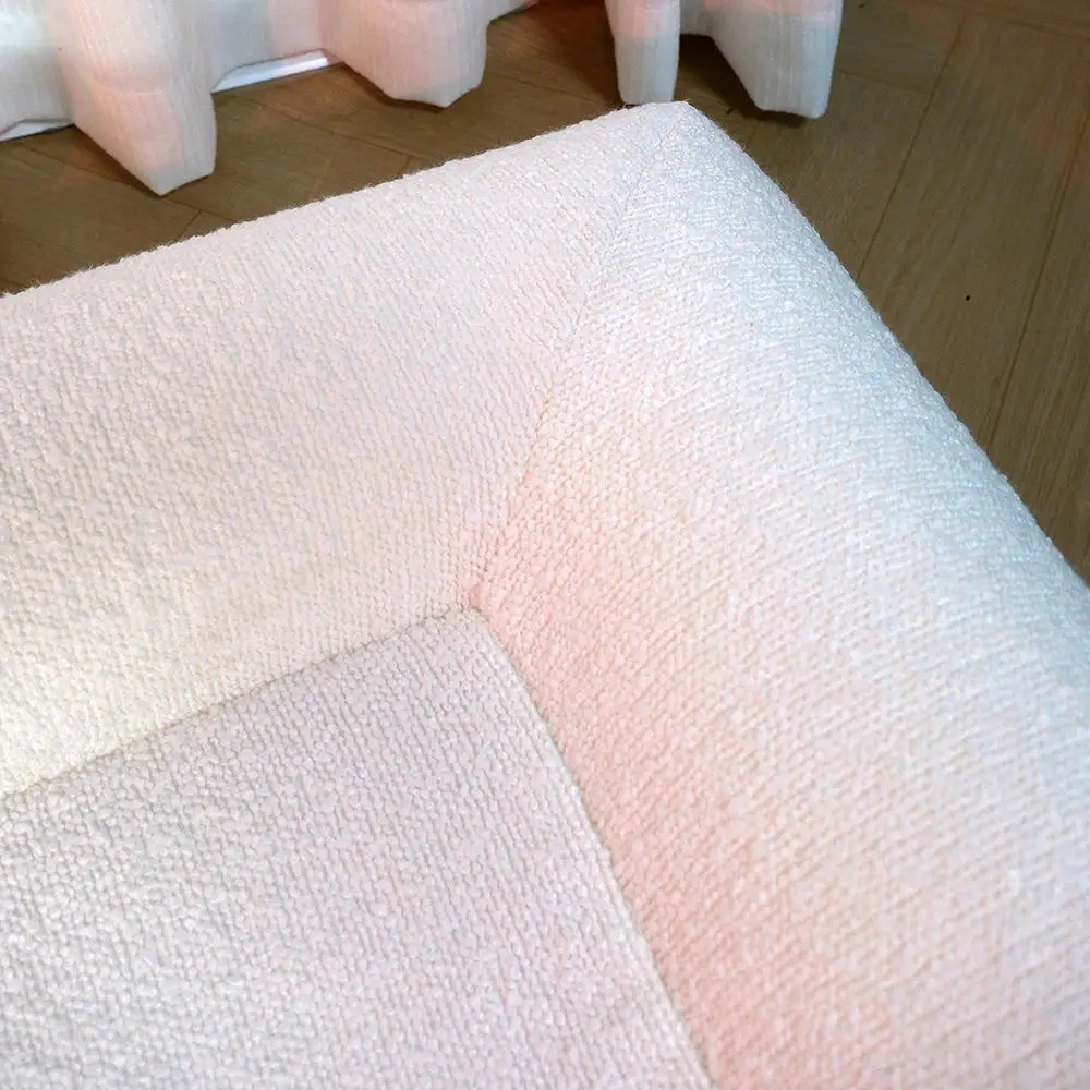 Dog Pet Beds Memory Foam Manufacturer Wholesale Egg Foam Detachable Orthopedic Luxury Boucle Pet Dog Sofa Bed for Large Dog