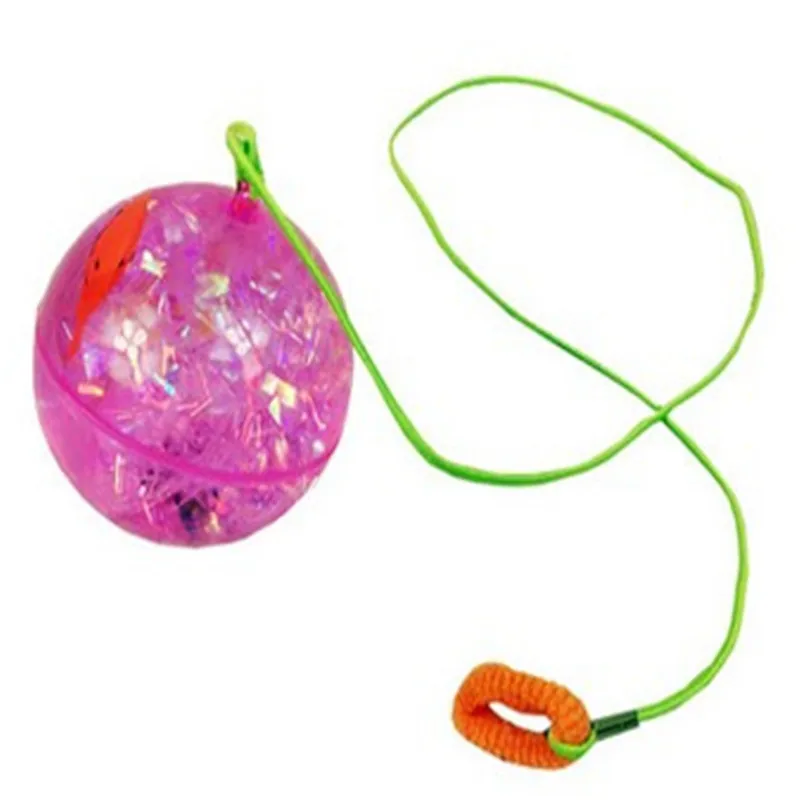Оптовая продажа, светящийся хрустальный шар, светящийся эластичный шар с веревкой, Пусковой Шар, детские игрушки