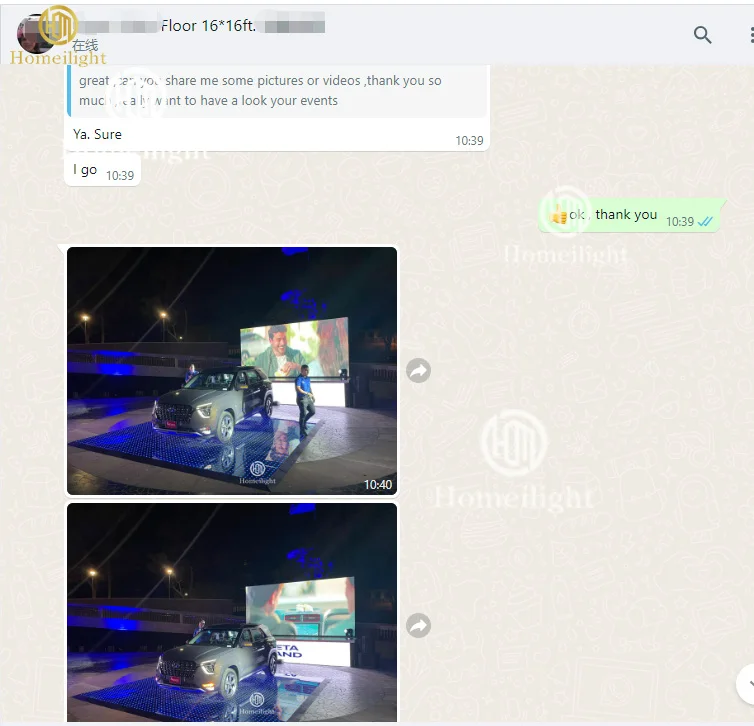 RGB LED Video Dance Floor for Bar Wedding Party Nightclub Party