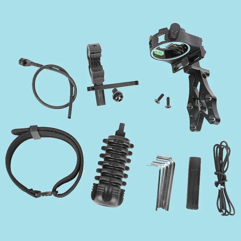 Best Price Archery Accessories Kit Tag Set Including Compound Bow Peep Sight Release Arrow Rest Bow Stabilizer D Loop