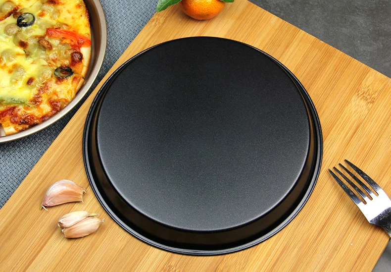  6 8 9 inch Non-Stick Pizza Pan Bakeware Carbon Steel Plate Round Deep Dish Baking